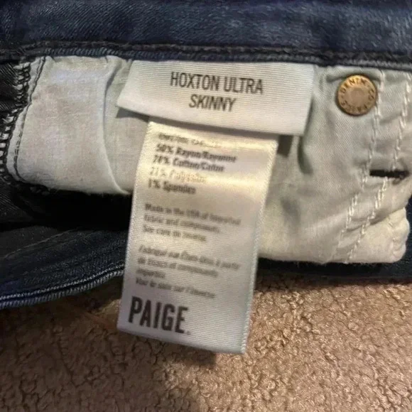 PAIGE Hoxton Ultra Skinny Jeans Womens Sz 25 Ankle Medium Wash Designer Classic - Picture 8 of 11
